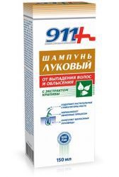 Шампунь, 911 Ваша служба спасения 150 мл Луковый c экстрактом крапивы от выпадения волос и облысения