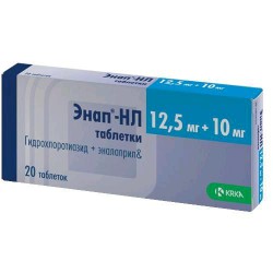 Энап-НЛ, таблетки 12.5 мг+10 мг 20 шт